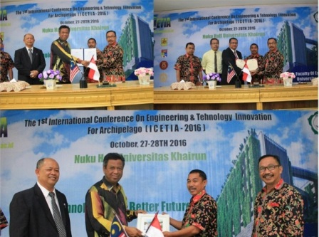 FT UNKHAIR Tanda Tangan (LoI) dengan Fakultas Teknik UKM & Fakultas Teknik UTM