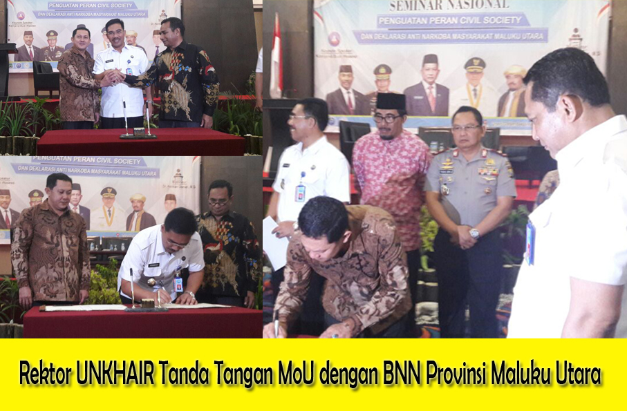 [:id]UNKHAIR Tanda tangan MoU dengan BNN Provinsi Maluku Utara[:]