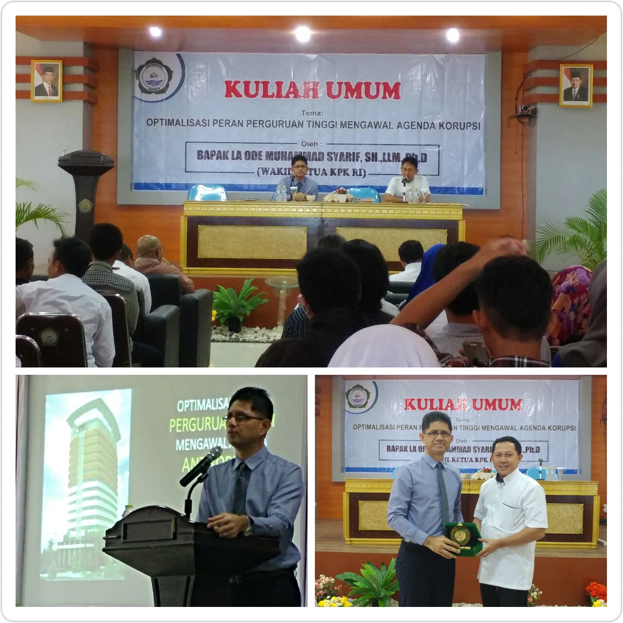 [:id]Kuliah Umum Wakil Ketua KPK Dr. Laode M Syarif, SH, LLM  di UNKHAIR[:]