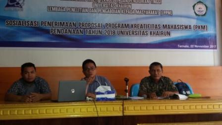 [:id]Sosialisasi Penerimaan Proposal Program Kreatifitas Mahasiswa (PKM)[:]