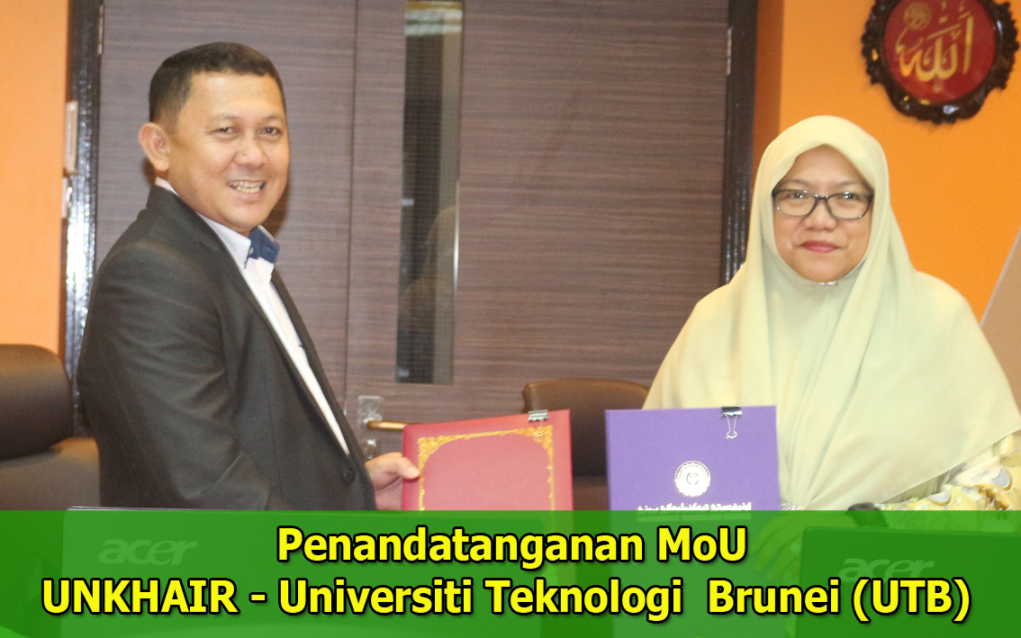 [:id]Rektor Unkhair Tanda Tangan  MoU  dengan Universiti Teknologi Brunei (UTB)[:]