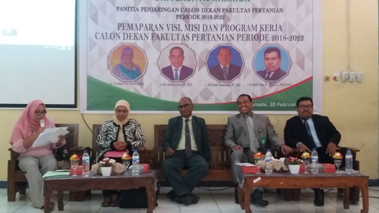 4 Kandidat Dekan Fakultas Pertanian Paparkan Visi Misi