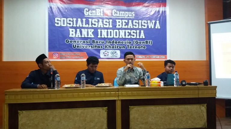 Komunitas GenBI Unkhair Ikut Sosialisasi Beasiswa