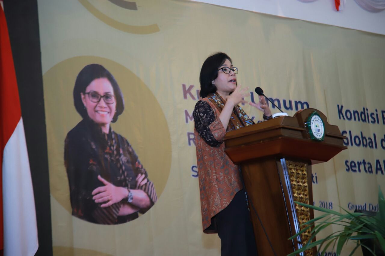 Menteri Keuangan Berharap Sivitas Akademika Unkhair dan Mahasiswa Kawal Dana Desa