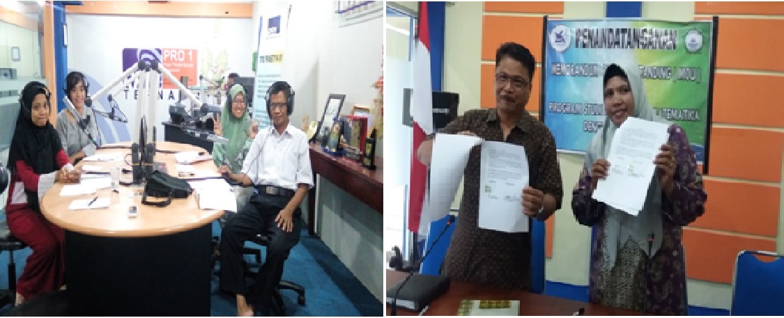 Siaran “SMART MATEMATIKA” Di RRI Ternate