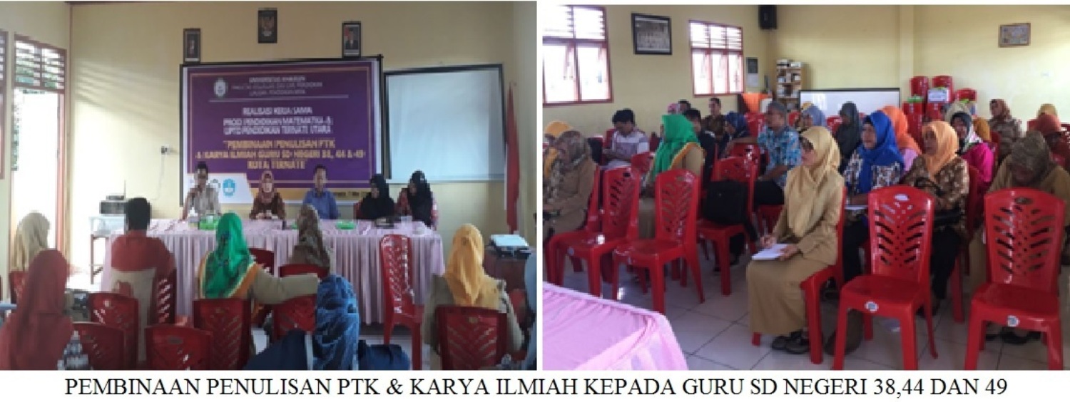 Guru SD Negeri Dilatih Menulis PTK dan Karya Ilmiah Oleh Program Studi Matematika FKIP Unkhair