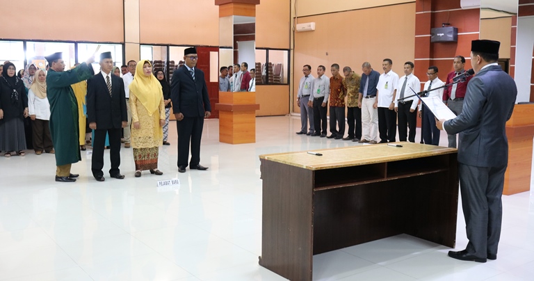 Rektor Lantik  3 Wakil Dekan Fakultas Perikanan dan Kelautan