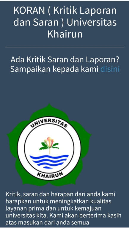 Terkait Uang Bidikmisi Berkurang, Unkhair Terima Laporan Mahasiswa Secara Manual Maupun Online