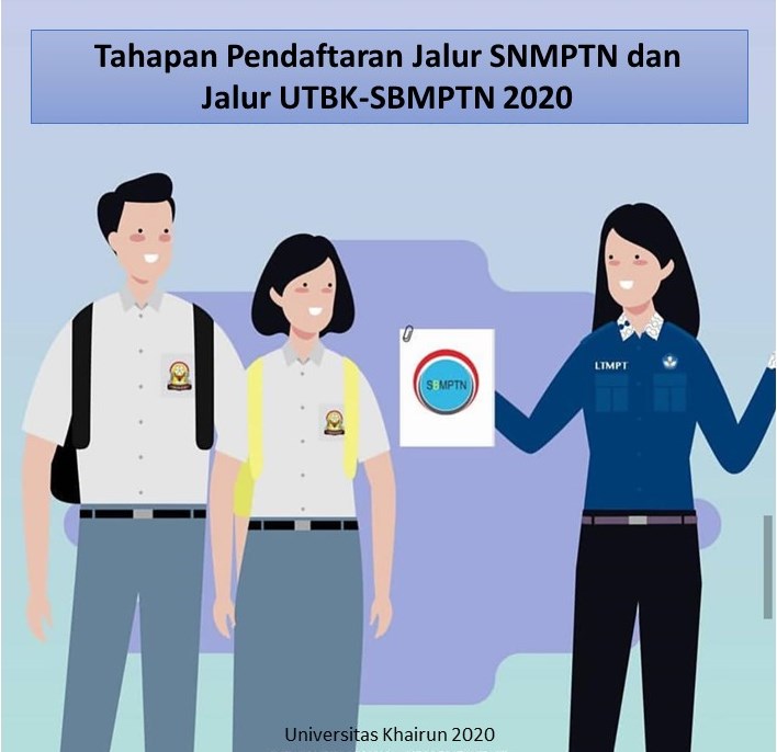 Tahapan Pendaftaran Jalur SNMPTN dan  Jalur UTBK-SBMPTN 2020