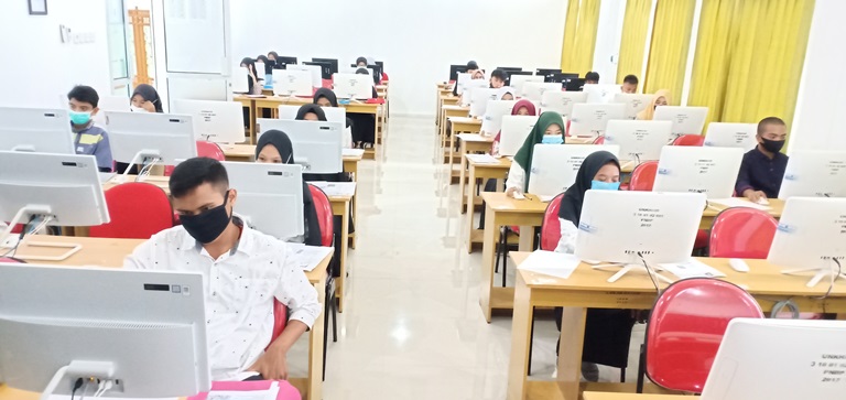 Sampai Hari Terakhir Pelaksanaan UTBK-SBMPTN di Unkhair Berjalan Sesuai Protokol Kesehatan