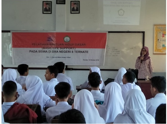 Fakultas Kedokteran Unkhair Gelar Pelatihan Bantuan Hidup Dasar (Basic Life Support) pada siswa SMA Negeri 8 Ternate