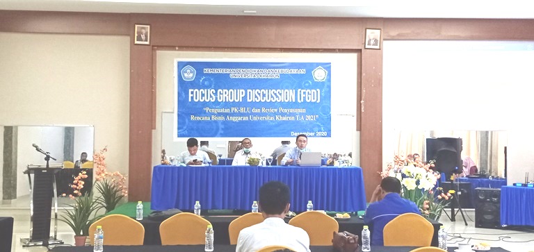 Unkhair Gelar FGD Penguatan PK BLU dan Penyusunan RBA 2021