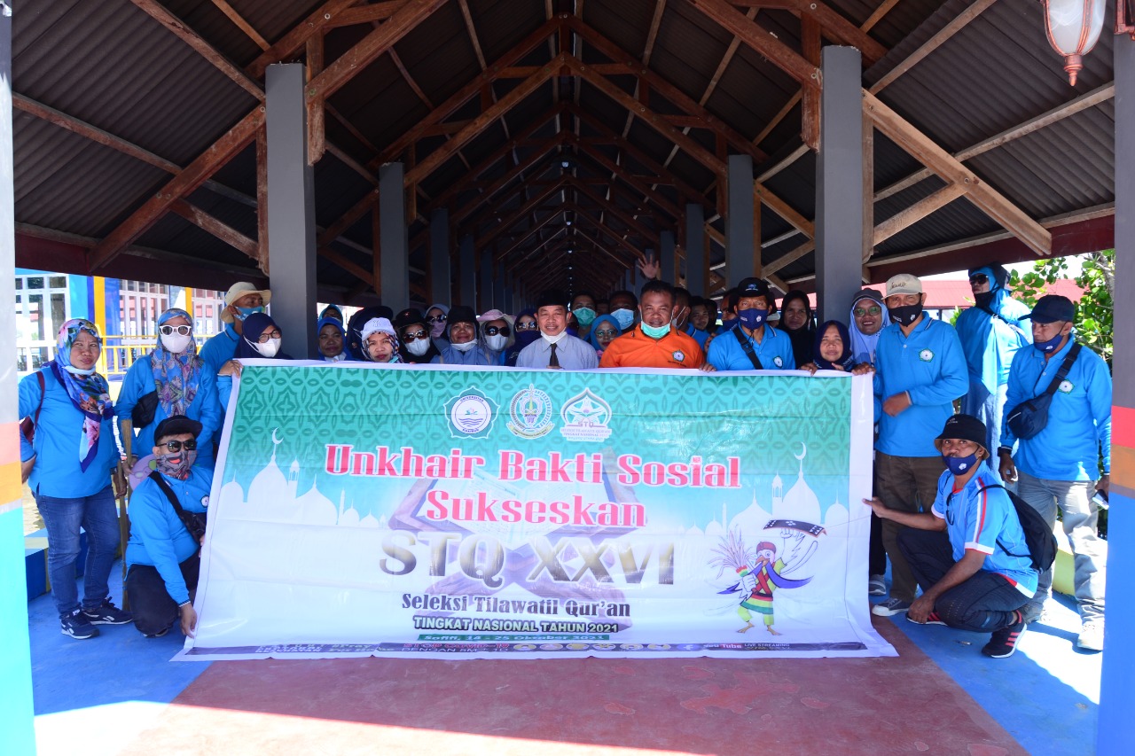 Sukseskan STQ Tingkat Nasional, Unkhair Gelar Bakti Sosial