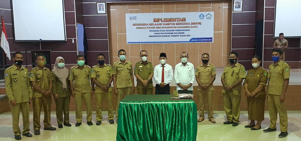 Bupati Bersama 11 Kepala Desa Kabupaten Halmahera Barat Jalin Kerjasama Dengan Unkhair