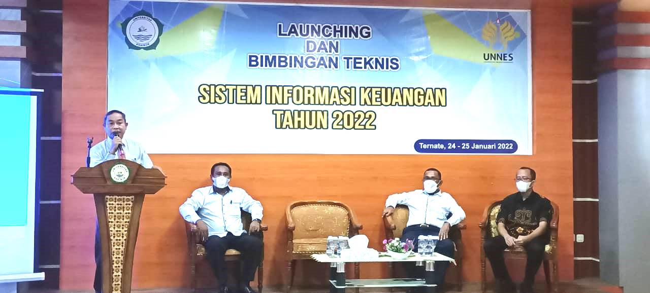 Rektor Unkhair Launching Aplikasi SIKEU