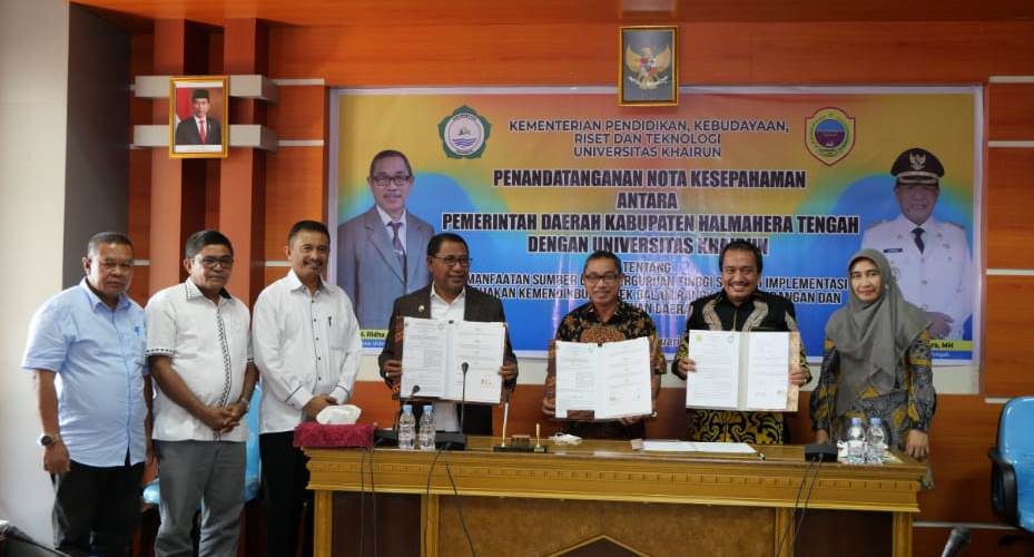 Perkuat Program MBKM, Unkhair Jalin Kerjasama dengan Pemkab Halmahera Tengah