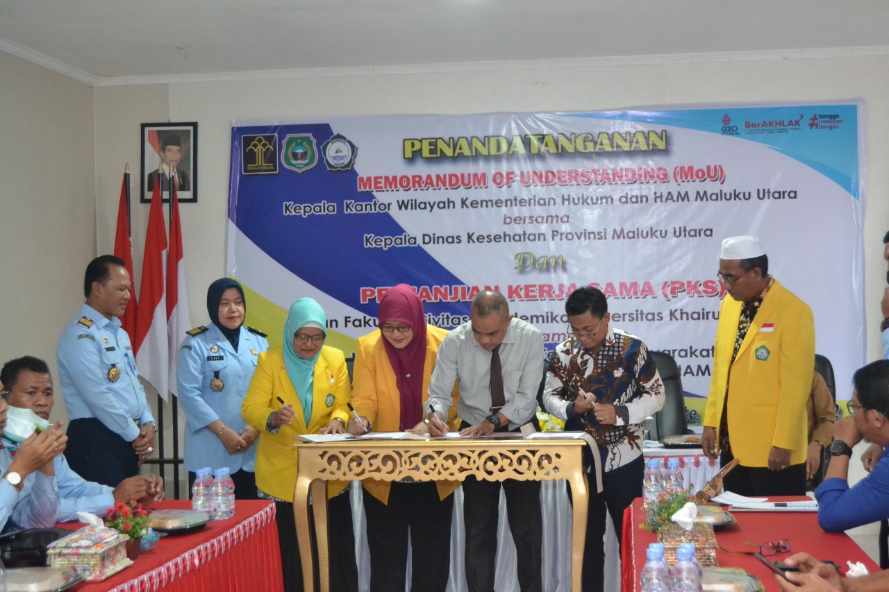 Teken PKS dengan Kanwil Kemenkumham,Unkhair Siap Bina Para Narapidana
