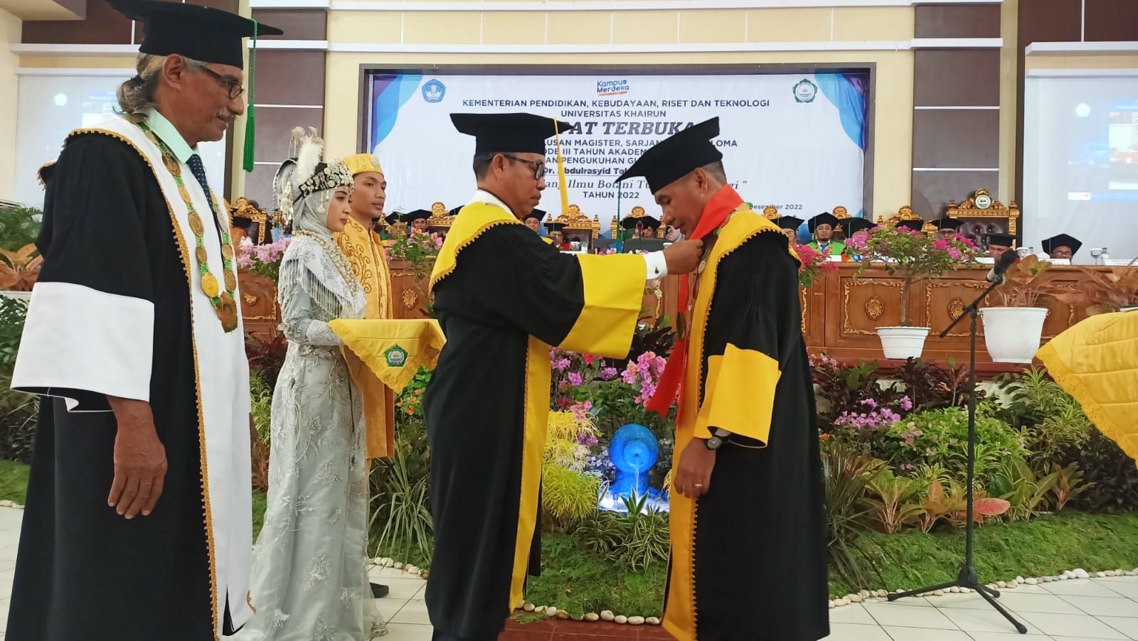 Rektor Unkhair Kukuhkan Abdulrasyid Tolangara Sebagai Guru Besar Pertama di FKIP