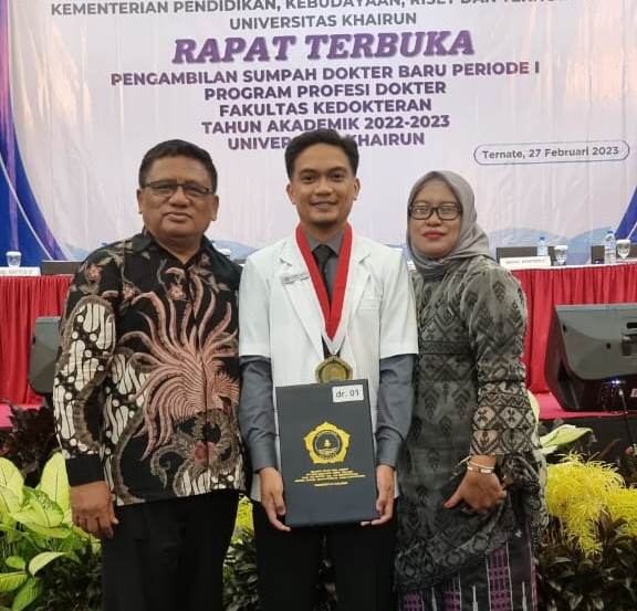 Farhan Syahti Lulusan Terbaik Program Profesi Dokter Unkhair