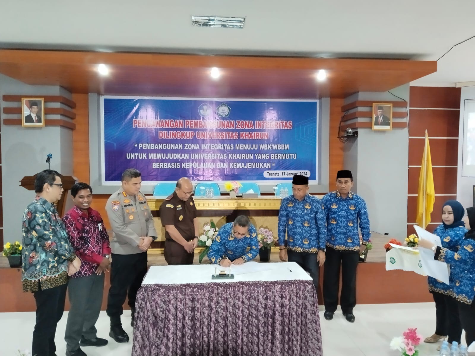 Pencanangan Zona Integritas, Rektor Unkhair; Menjadi Standar Moral