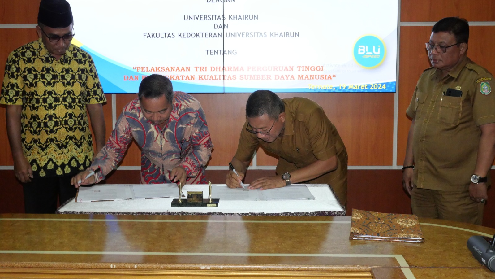Dorong Kualitas Sumber Daya Manusia, Unkhair Teken MoU dengan Dinkes Malut