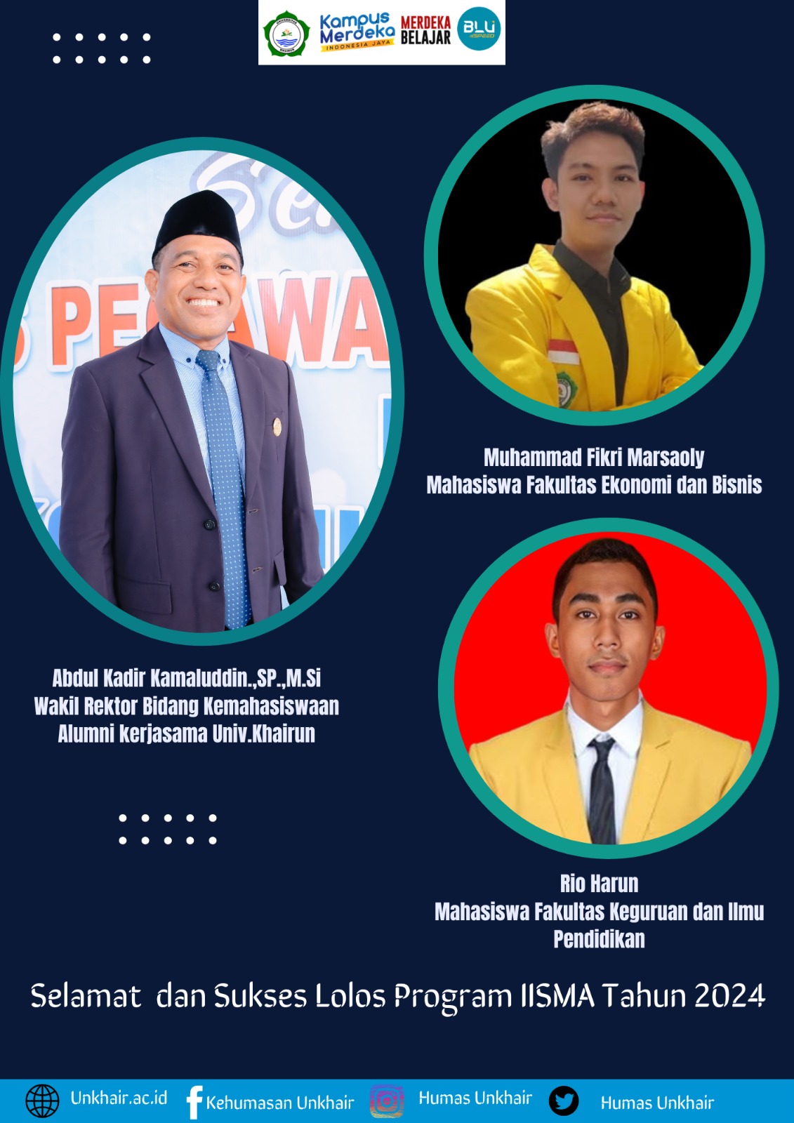 Dua Mahasiswa Unkhair, Lolos Program IISMA 2024
