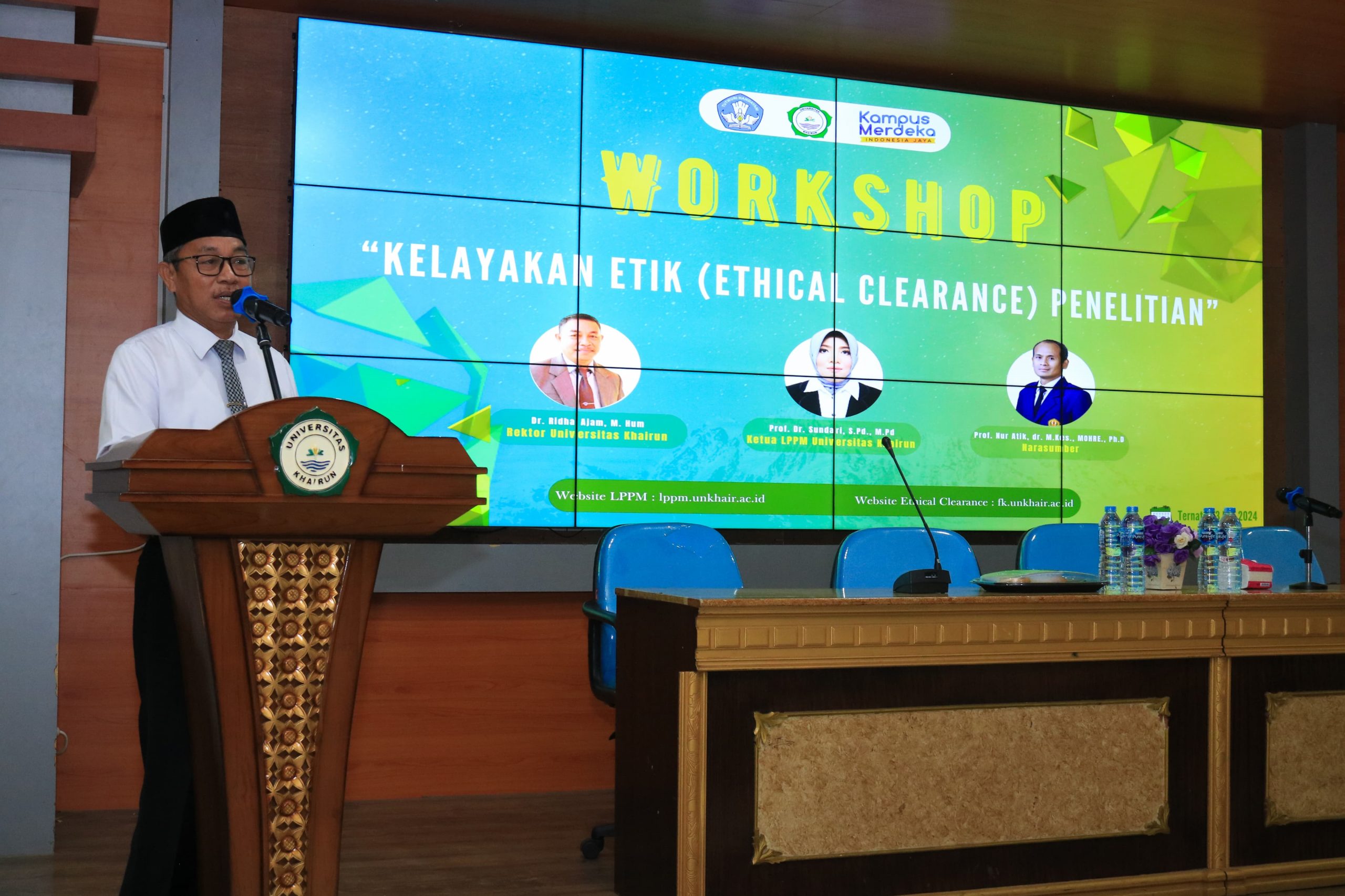 LPPM Unkhair Gelar Workshop Subjek Penelitian Manusia dan Hewan