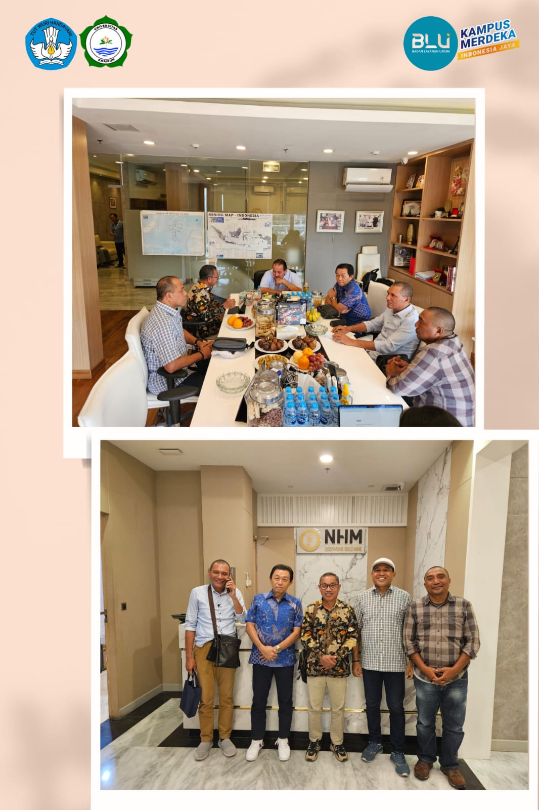 Unkhair Jejaki Kerja sama dengan PT. Nusa Halmahera Minerals