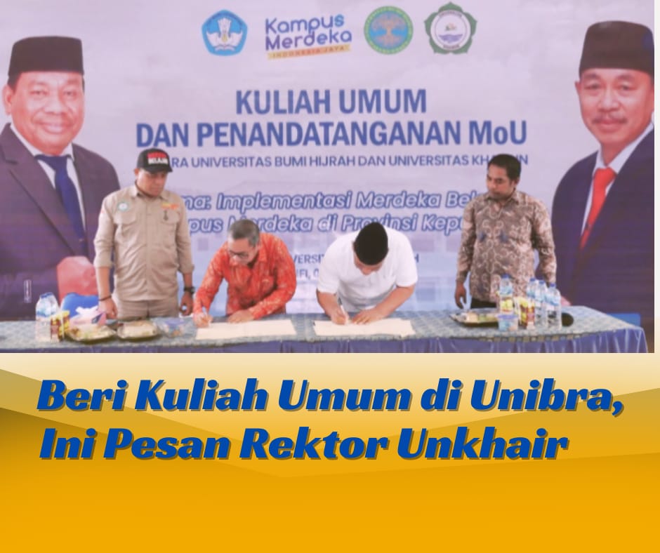 Beri Kuliah Umum di Unibra, Ini Pesan Rektor Unkhair