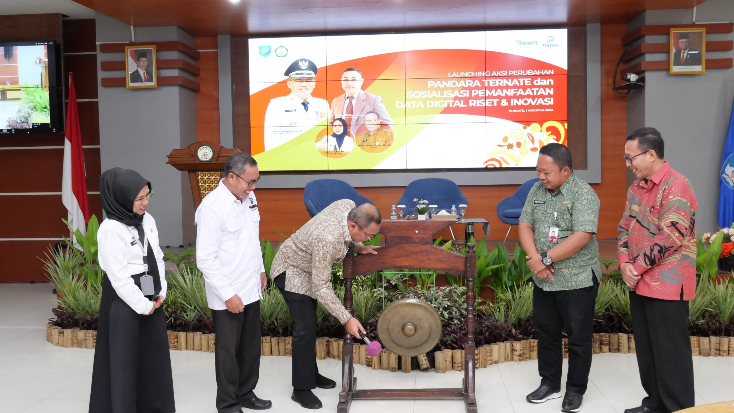 Wali Kota Launching Aksi Perubahan PANDARA Ternate di Unkhair