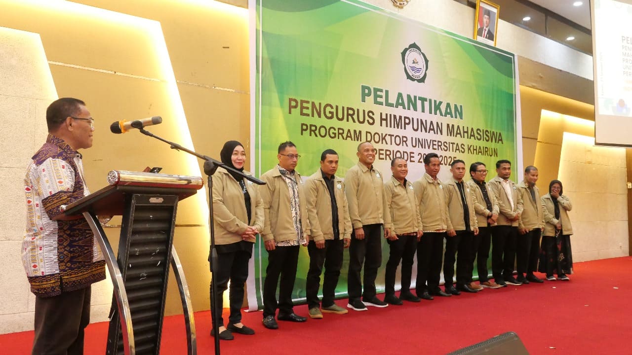 Himpunan Mahasiswa Program Doktor Unkhair Resmi Dilantik, Siap Menyongsong Indonesia Emas 2045