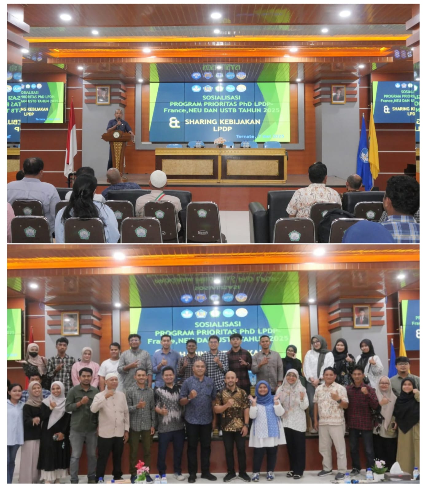 LPDP Kemenkeu RI Sosialisasi Beasiswa Prioritas di Unkhair