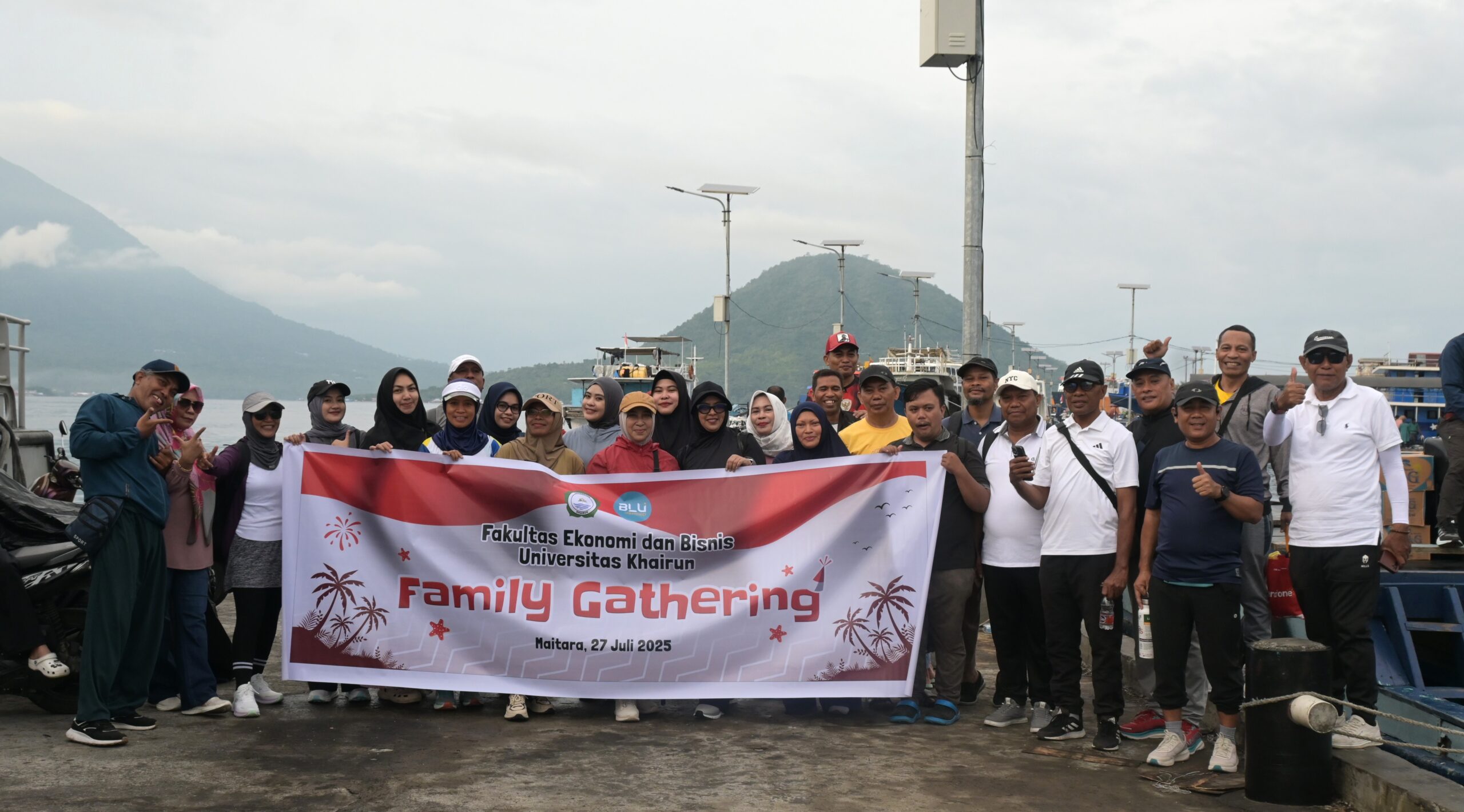 Pererat Silaturahmi Civitas FEB Unkhair Gelar Family Gathering dan PKM di Maitara