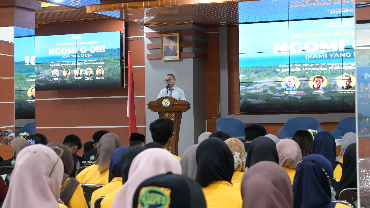Unkhair Jadi Tuan Rumah Nobar Film Dokumenter “Ngomi O Obi” Produksi TV Tempo