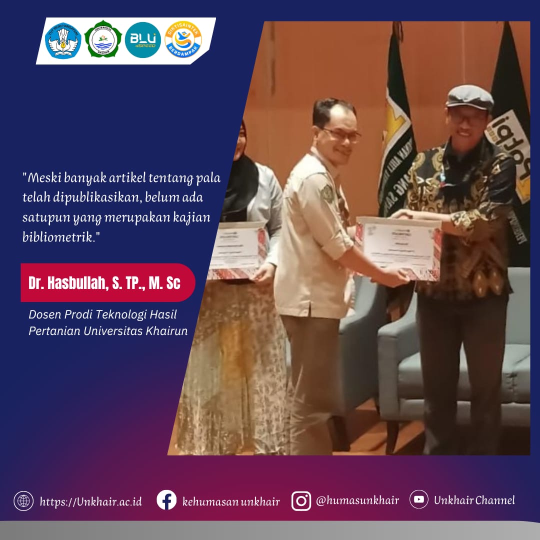 Riset Pala, Dosen Unkhair Raih Penghargaan di Ajang Internasional