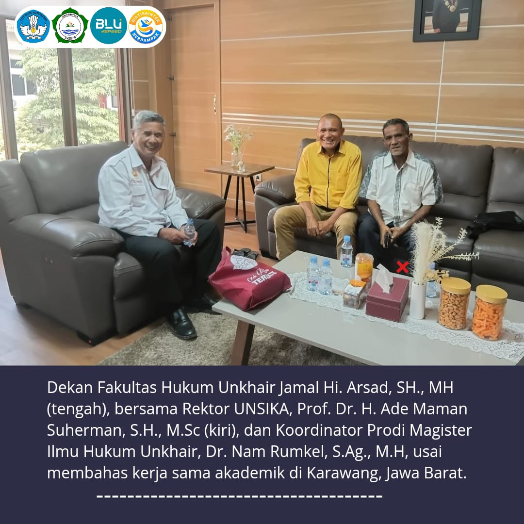 Dekan FH Unkhair Jajaki Kolaborasi Akademik dengan UNSIKA di Jawa Barat