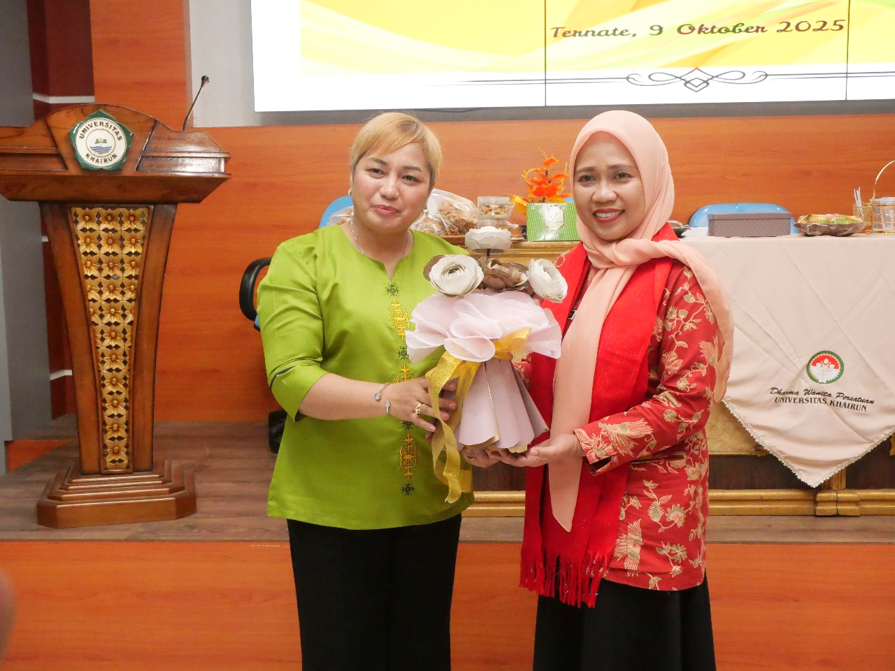 Ketua DWP Unkhair Sambut Hangat Kunjungan Kerja DWP Fakultas Pertanian Unpatti Ambon