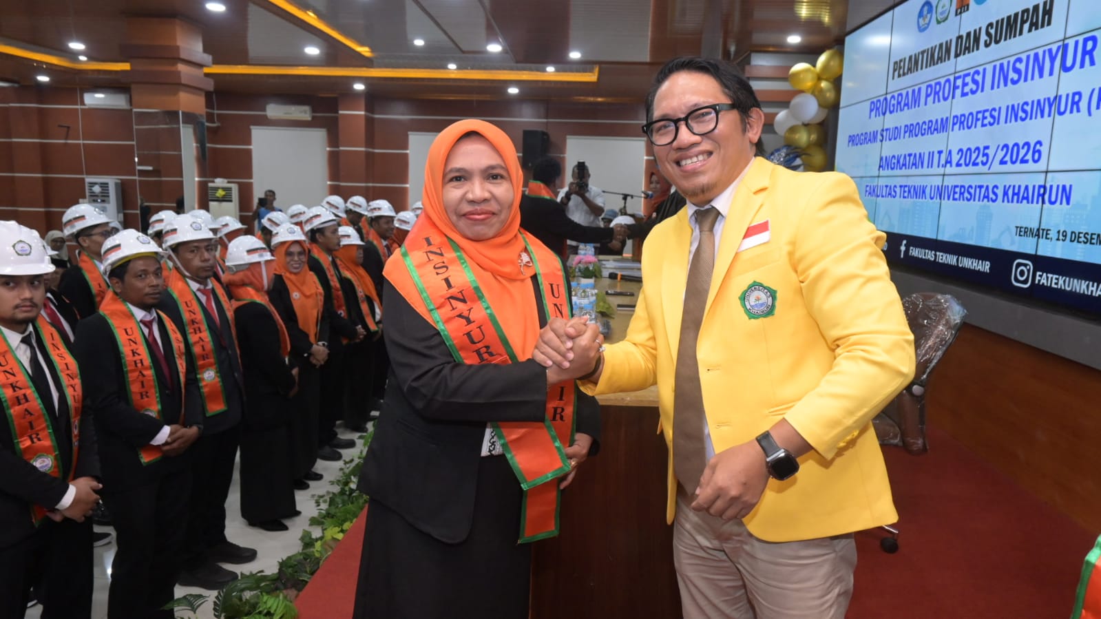 34 Insinyur Profesional Dikukuhkan, Ini Pesan Rektor Unkhair