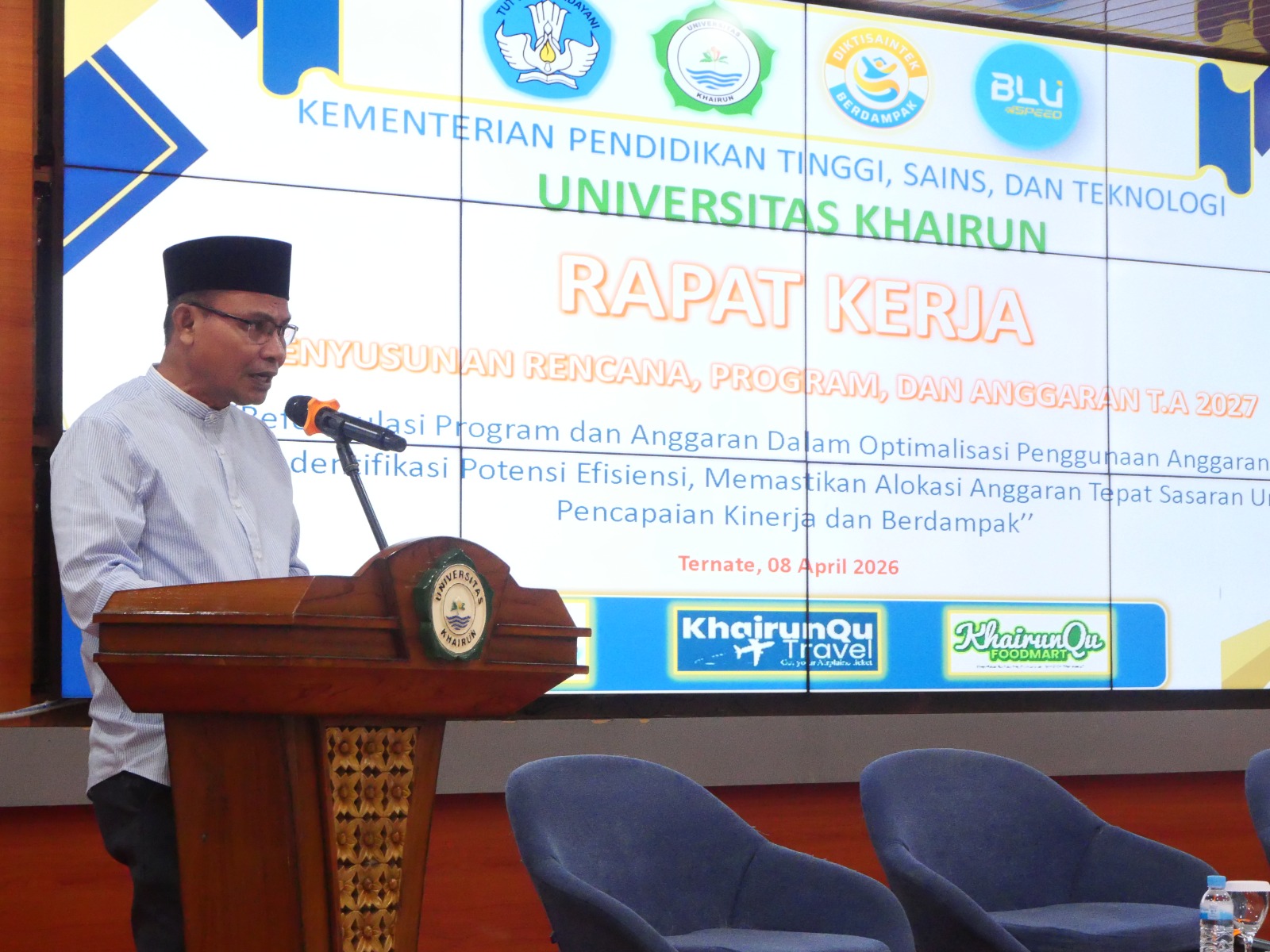 Rektor Unkhair Buka Raker Pagu Anggaran 2027, Ini Fokus Prioritasnya