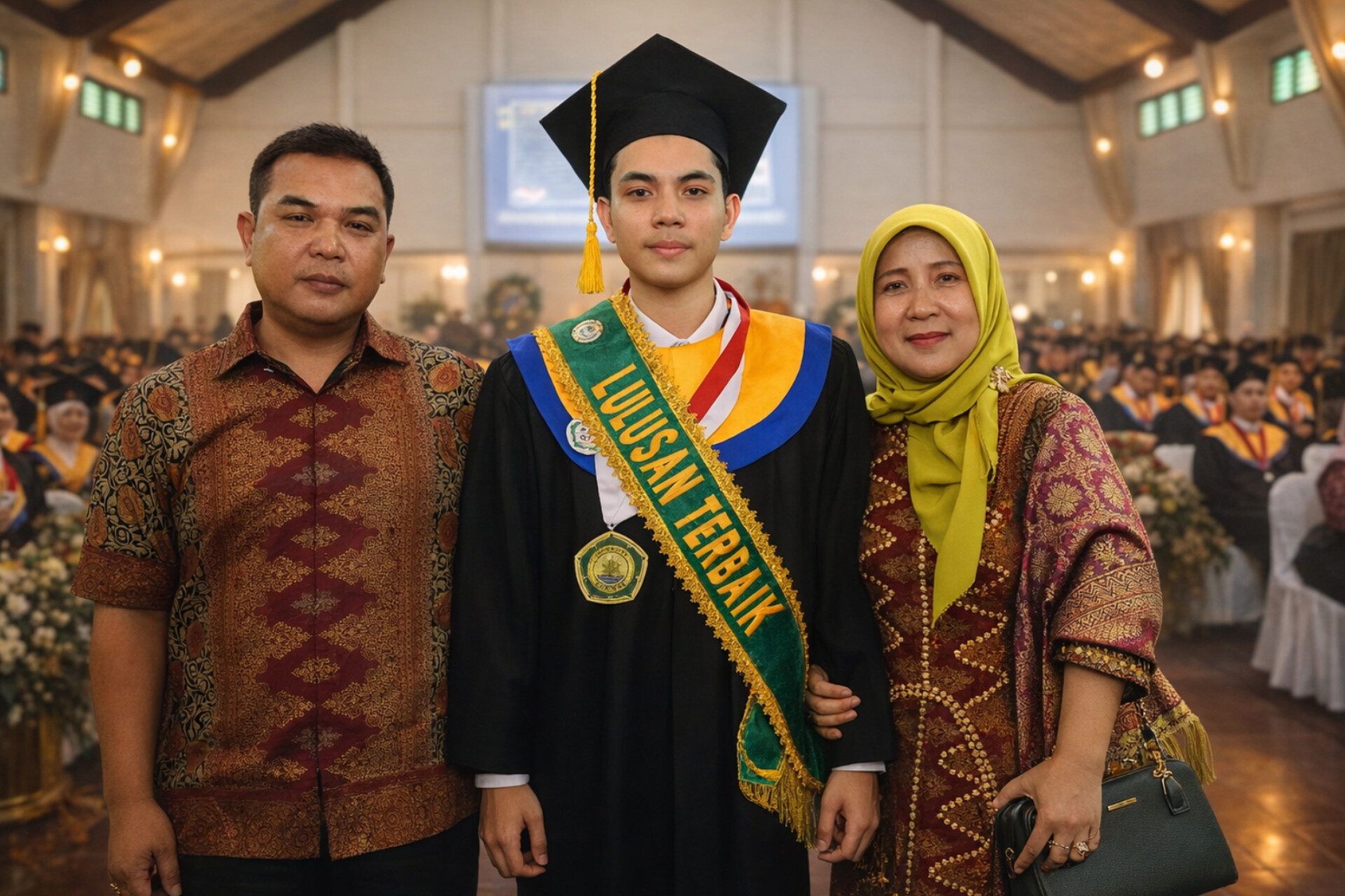Anak Pengrajin Cincin Perak di Terminal Jadi Wisudawan Terbaik Unkhair