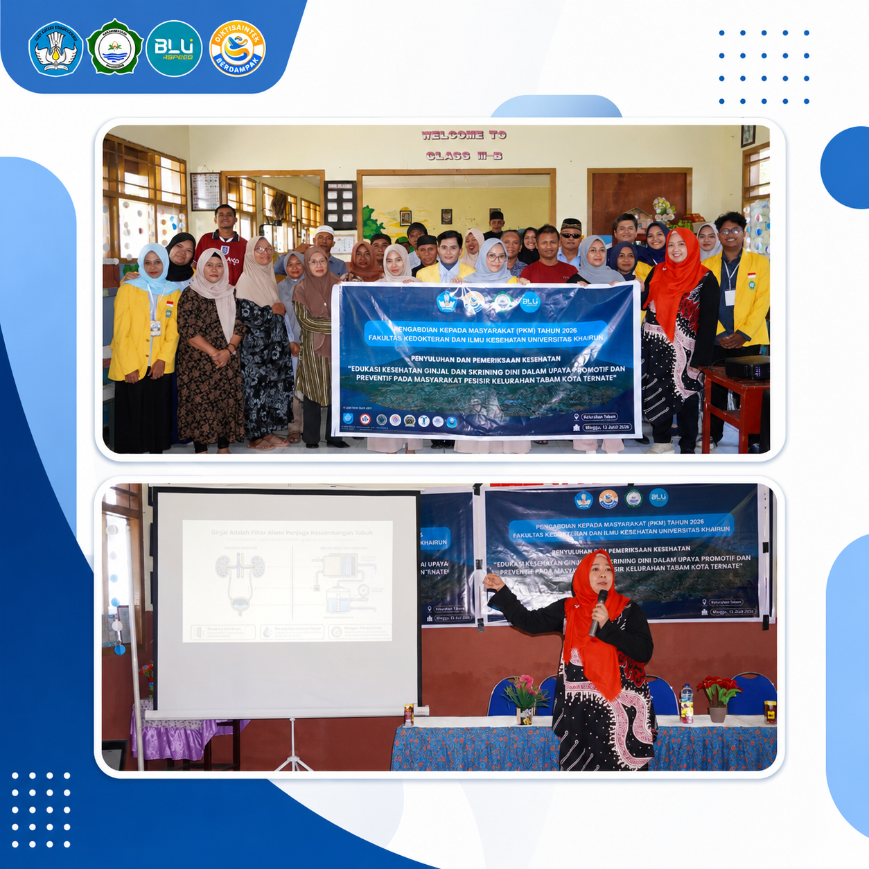 Cegah Penyakit Ginjal Sejak Dini, FKIK Unkhair Edukasi Warga Pesisir