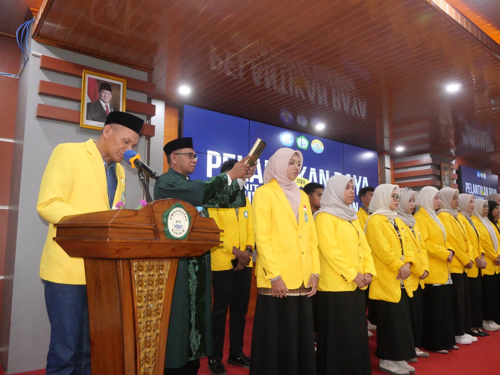 Warek III Unkhair Lantik 10 UKM, Tekankan Kolaborasi dan Kepemimpinan Transformasional