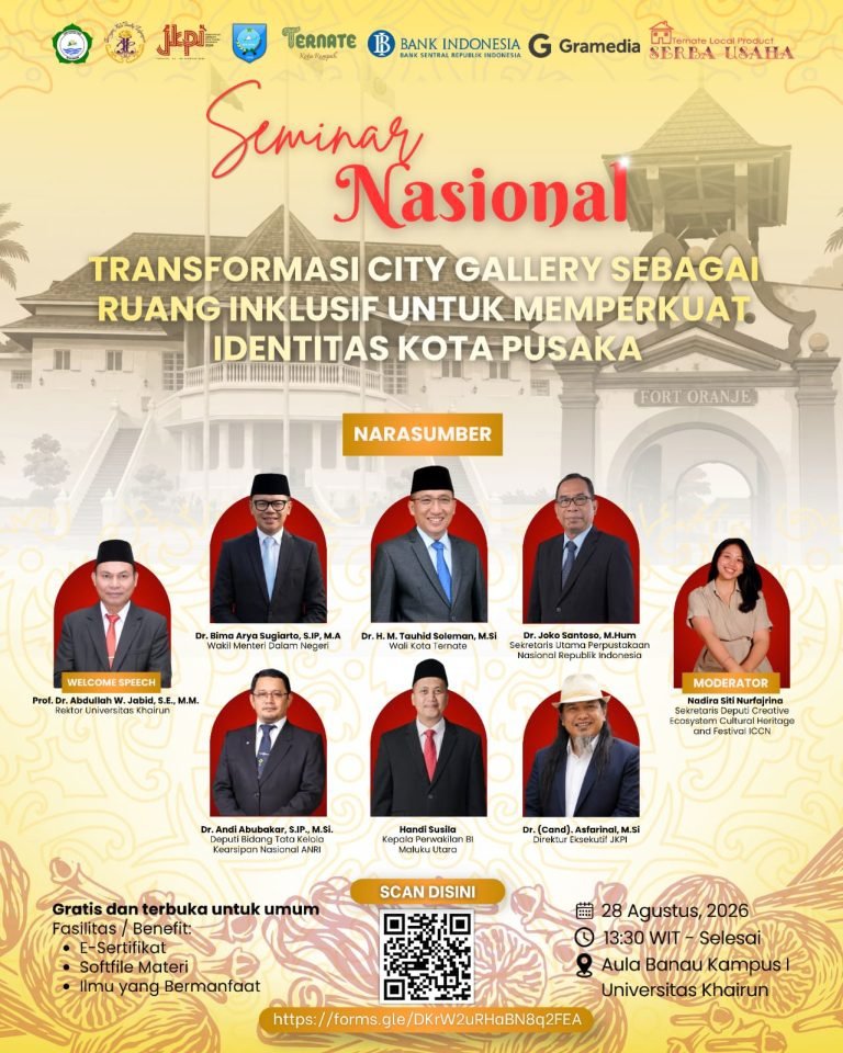 Unkhair Jadi Lokasi Seminar Nasional Rakernas XII JKPI, City Gallery Jadi Topik Utama
