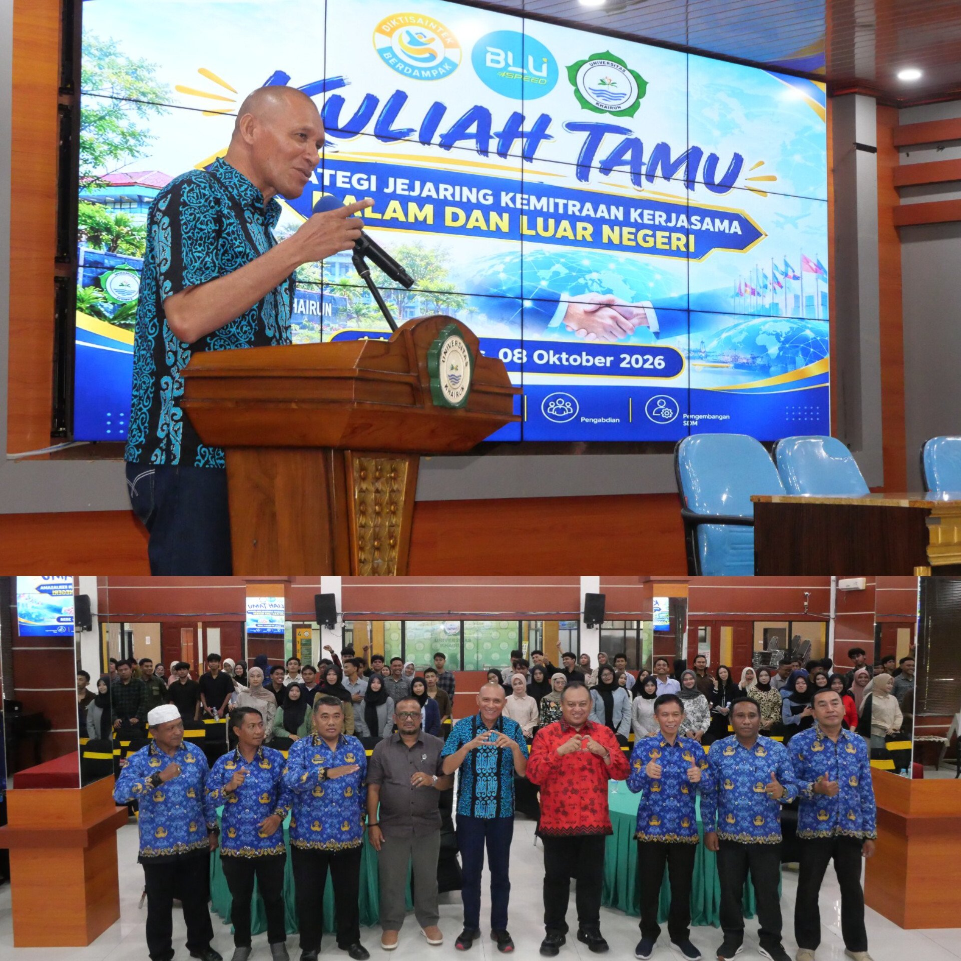 Unkhair Bikin Kuliah Tamu Bahas Strategi Jejaring Kemitraan Dalam dan Luar Negeri