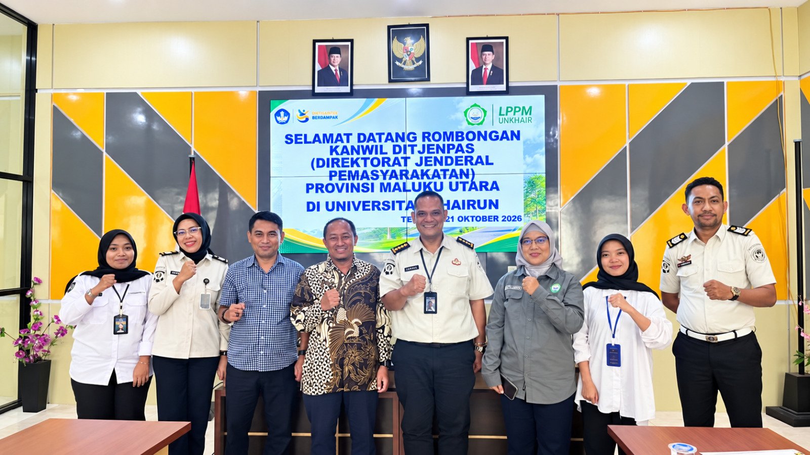 Unkhair dan Ditjenpas Malut Jajaki Sinergi Pembinaan dan Pemberdayaan Masyarakat